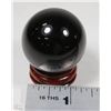 Image 1 : #3-NATURAL OBSIDIAN SPHERE CRYSTAL QUARTZ