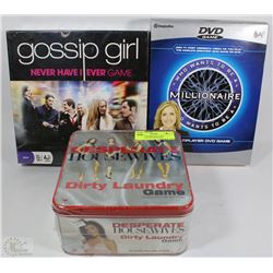 LOT OF 3 UNOPENED GAMES DESPERATE HOUSEWIVES,