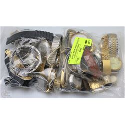2 BAGS OF MENS AND LADIES WATCHES (SOME WORK OTHER