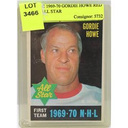 VINTAGE 1969-70 GORDIE HOWE RED WINGS ALL STAR