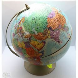 VINTAGE WORLD GLOBE WITH USSR
