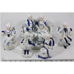 FLAT OF VINTAGE ESTATE FIGURINES