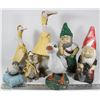 Image 1 : FLAT OF YARD ORNAMENTS DUCK SET AND MORE