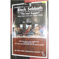 SEALED BLACK SABBATH PROMOTIONAL POSTER