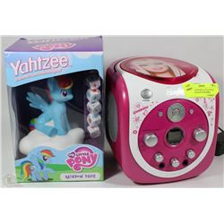 NEW YANTZEE LITTLE PONY RAINBOW DASH W/BARBIE