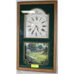 INGRAHAM WOODEN CLOCK AND SCENERY