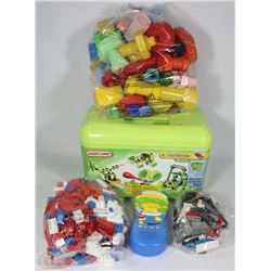 LEGO, MECCANO, VINTAGE JUMBO NUTS & BOLTS