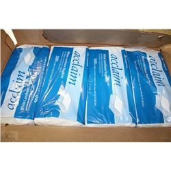 CASE OF ACCLAIM 1 PLY WHITE LUNCHEON NAPKINS