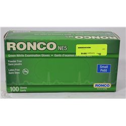 CASE OF 100 RONCO NITRILE EXAMINATION GLOVES
