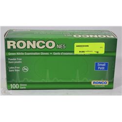CASE OF 100 RONCO NITRILE EXAMINATION GLOVES