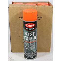 CASE OF 6 KRYLON INDUSTRIAL RUST TOUGH
