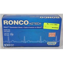 CASE OF 100 RONCO NITECH EXAMINATION GLOVES
