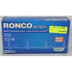 CASE OF 100 RONCO NITECH EXAMINATION GLOVES