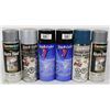 Image 1 : CASE OF 6 ASSORTED CANS OF SPRAY PAINT