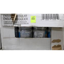 CASE OF 24 ENSURE VANILLA MEAL REPLACEMENT