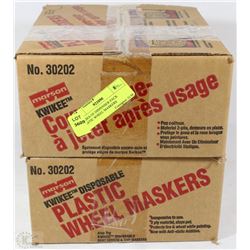 2 CASES OF DISPENSER PACK PLASTIC WHEEL MASKERS