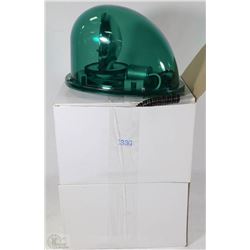 2 REVOLVING MAGNETIC GREEN SERVICE LIGHTS