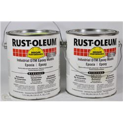 2 PAILS OF RUST-OLEUM INDUSTRIAL DTM EPOXY MASTIC