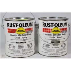 2 PAILS OF RUST-OLEUM INDUSTRIAL DTM EPOXY MASTIC