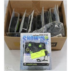 BOX OF SMALL SNOW AND ICE SLIP ON CLEATS