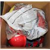 Image 1 : BOX OF 7 RED SAFETY HATS