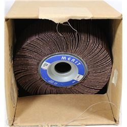 LOT OF 4 MERIT FLAP WHEELS 60 GRIT 6"