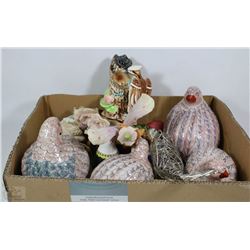 BOX OF BIRD AND LUXFORD COLLECTIBLES