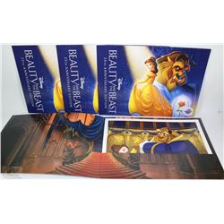 LOT OF 4 DISNEY BEAUTY & THE BEAST 25 ANNIVERSARY