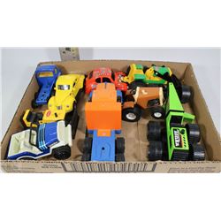 LARGE COLLECTION OF VINTAGE TONKA TRUCKS, JEEPS