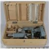 Image 1 : VINTAGE MICROSCOPE IN DUCK TAILED WOOD CASE