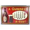 Image 1 : A GUINNESS A DAY - WOOD BEER SIGN & CALENDAR