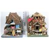 Image 1 : 2 BEACH BUNGALOW WOOD BIRD HOUSES (11"X7" EACH)