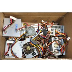 BOX WITH 7 COMPUTER POWER SUPPLY'S