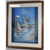 Image 1 : 1987 3D PRINT OF DUCKS FLYING OVER A WINTER RIVER