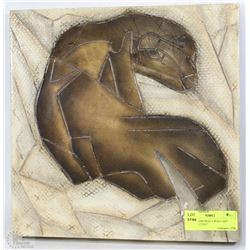 ANIMAL ABSTRACT WALL ART PLAQUE 12"X12"