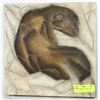 Image 1 : ANIMAL ABSTRACT WALL ART PLAQUE 12"X12"