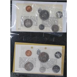 LOT OF 1968 AND 1969 UNCIRCULATED COIN SET