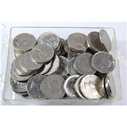 BOX OF 91 PCS 1967 AND OLDER 5 CENTS COIN