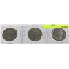 Image 1 : LOT OF 3 SILVER 50 CENTS COIN (1944,1951,1955)