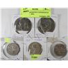 Image 1 : LOT OF 5 ASSORTED CANADIAN/US COINS (60S - 80S)