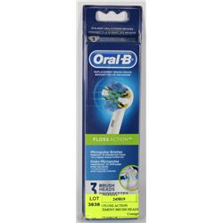 ORAL-B FLOSS ACTION REPLACEMENT BRUSH HEADS