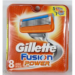 GILLETTE FUSION POWER REPLACEMENT BLADES (8 TOTAL