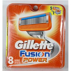 GILLETTE FUSION POWER REPLACEMENT BLADES (8 TOTAL