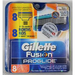GILLETTE FUSION PROGLIDE REPLACEMENT BLADES (8