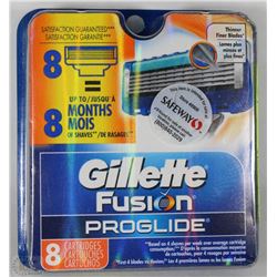 GILLETTE FUSION PROGLIDE REPLACEMENT BLADES (8