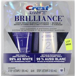 NEW CREST 3D WHITE BRILLIANCE WHITENING SYSTEM