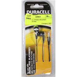DURACELL STEREO HEADSET MODEL DU3006