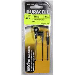 DURACELL STEREO HEADSET MODEL DU3006