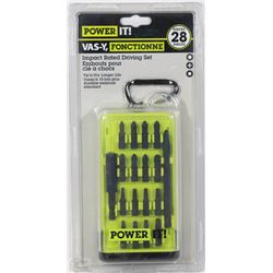 NEW POWER IT 28PC IMPACT RATED DRIVING SET