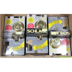 3 NEW SCHLAGE BOLT LOCKS